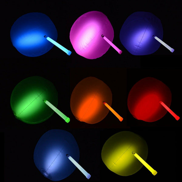 1/5/10/30x Glow Beach Ball Glow Sticks Balls Party Glow in the dark Toys 30cm - Lets Party