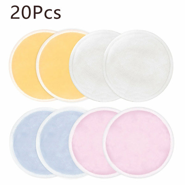 UP 20Pcs Reusable Makeup Remover Pads Bamboo Fiber Organic Cotton Pads Face Eyes