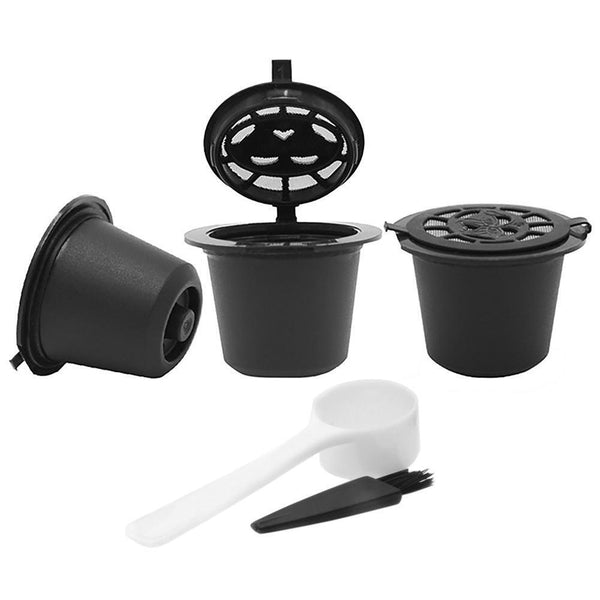5pcs Refillable Reusable Coffee Filter Capsule Pods For Nespresso Maker Machine