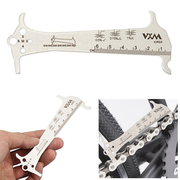 3In1 Bike Chain Wear Indicator Chain Checker Ruler Portable Caliper Cycling AU
