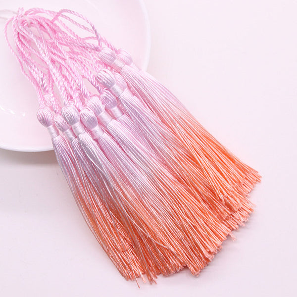 20X Fringe Tassel Sewing Decor Hanging Craft DIY Trim Pendant Bookmark Gradient