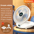 3 Speed Household Wall Hanging Fan Dual Use Rechargeable Kitchen Fan Foldable