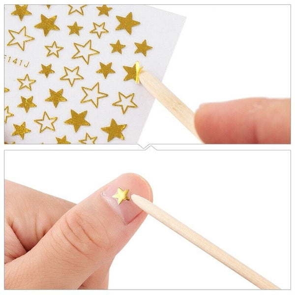 100PCS Nail Wooden Cuticle Pusher Remover Sticks Nail Art Manicure For Nail
