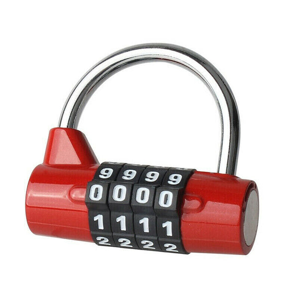 4 Digit Password Safety Lock Wide Shackle Combination Padlock New BB