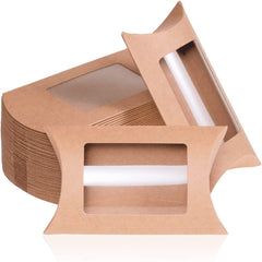 10-100PCS Pillow Favor Bag Candy Gift Box Kraft Paper Gift Favour Wedding Party