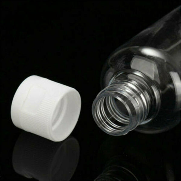 10PCS 50ml Refillable Bottles PET Clear Empty Lotion Liquid Makeup Container AU