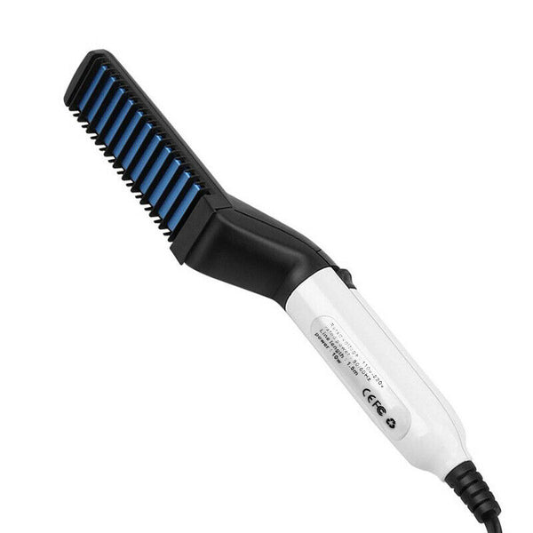 Quick Beard Straightener Hair Styler Multifunctional Comb Curler Show Cap Men - Lets Party