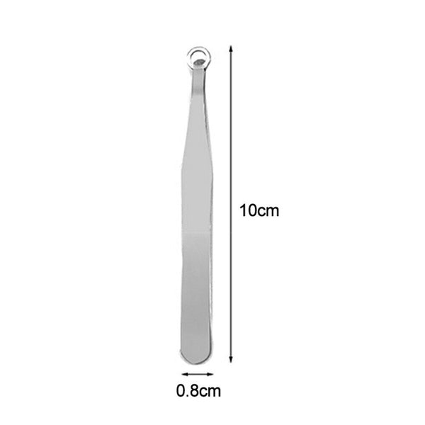 Universal Nose Hair Trimming Tweezers Stainless Steel Round Tip Nasal Cleaning - Lets Party