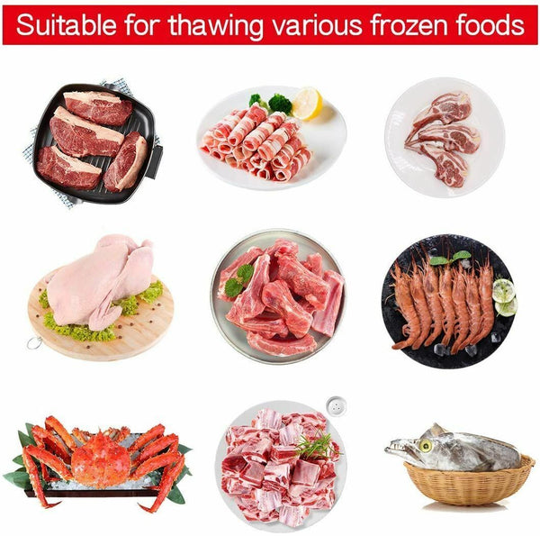 Defrosting Tray Natural Thawing Frozen Meat Rapid Metal Thawing Plate Board - Lets Party