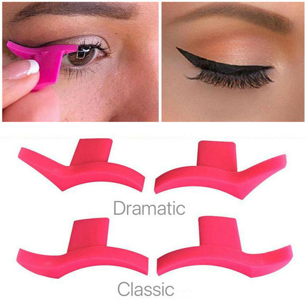 Wing Eyeliner Template Tool Cat Vamp Stamp Easy to Stencil Makeup Eye Kit Brush - Lets Party