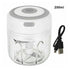 250ML White Electric Garlic Food Chopper Vegetable Chopper Grinder Blender Crusher - Lets Party