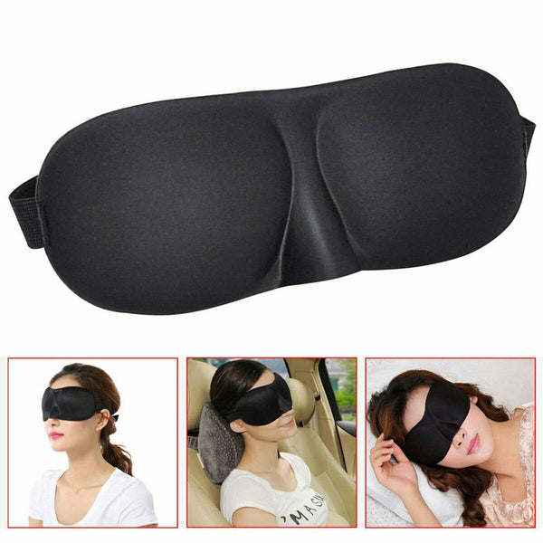 Travel Sleep Eye Mask Soft Memory Foam Padded Shade Cover Sleeping Blindfold - Lets Party