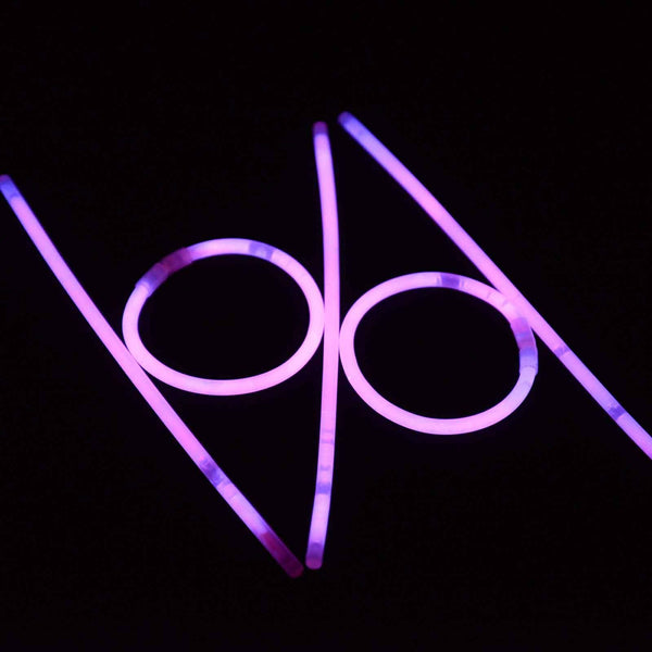 100 Pink Glow Sticks Bracelets Light Party Glowsticks Glow in the dark Toys Light - Lets Party