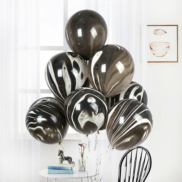 up to 30X Marble Pastel Agate Balloons Party Birthday Wedding Latex Balloon 30cm