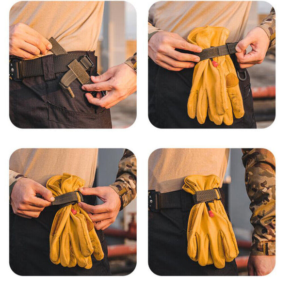 Durable Glove Holder Strap Climbing Rope Hanger Hook Clip Accessories