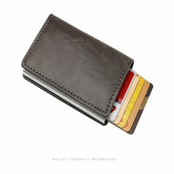 Men's RFID Blocking Slim Leather Wallet Id Credit Card Holder Money Case Purse