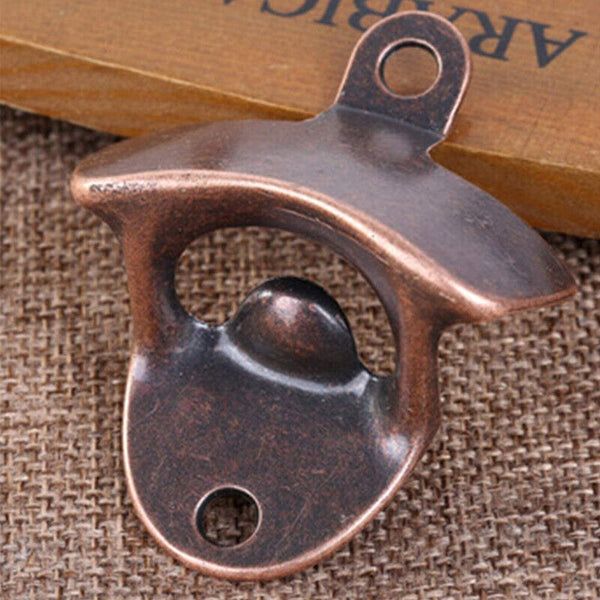 10X Rustic Cast Iron Bottle Opener With Screws Zinc Alloy Wall Mounted Opener AU