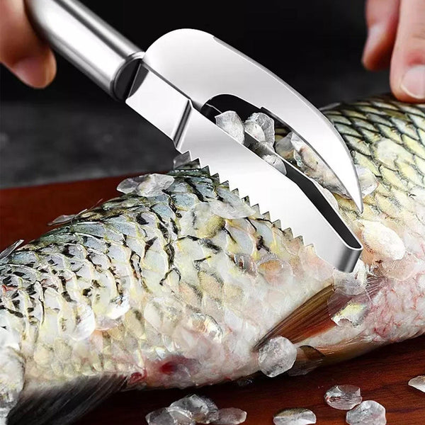 Stainless Steel 3 in 1 Fish Maw Knife - Fish Scale Knife Cut Scrape Dig 3-in-1