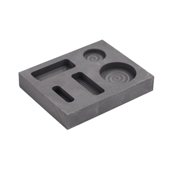 Crucible Graphite Square Melting Casting Refining Ingot Mould Gold Silver Copper