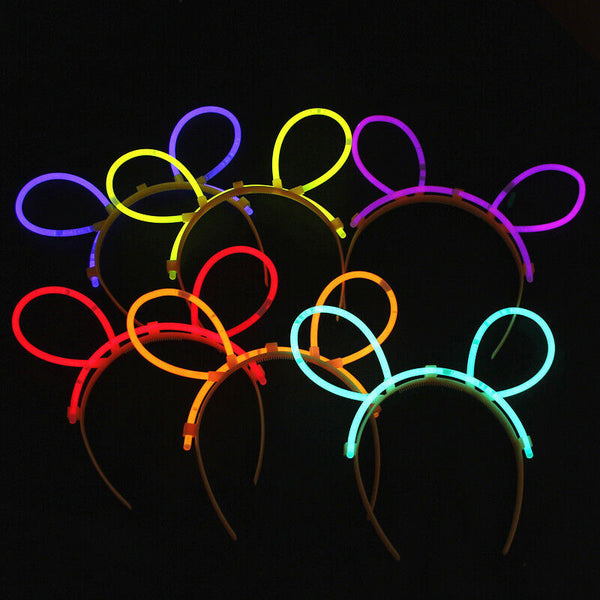 25x Multi Glow Sticks Connector Glasses Light Shining Party Fun Toy Glow in dark