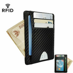 Mens Wallet – Slim RFID Blocking Leather Card Holder Purse