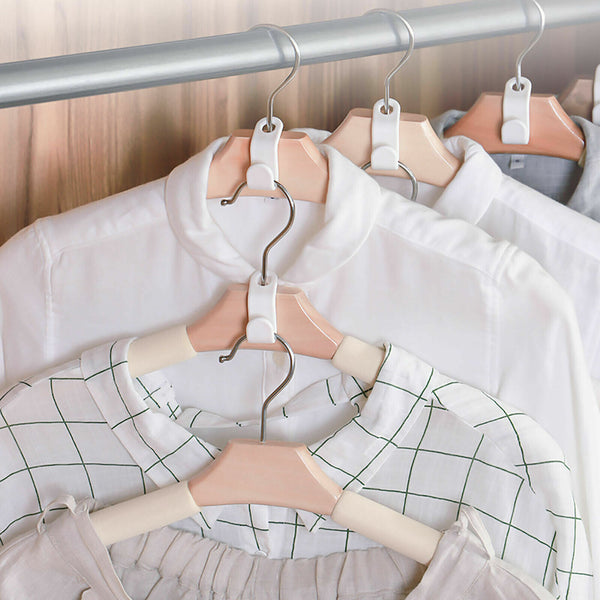20-100Pcs Cascading Clothes Hanger Connector Hooks Space Saving Closet Organizer