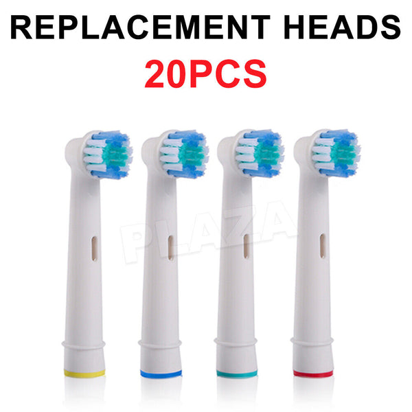 20x Replacement Toothbrush Heads Electric Brush For Oral B Braun Models Series - Lets Party