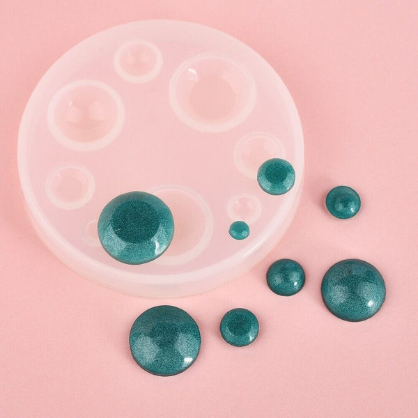 Silicone Round Jewelry Amber Making Mold Resin Casting Epoxy Mould Craft DIY AU