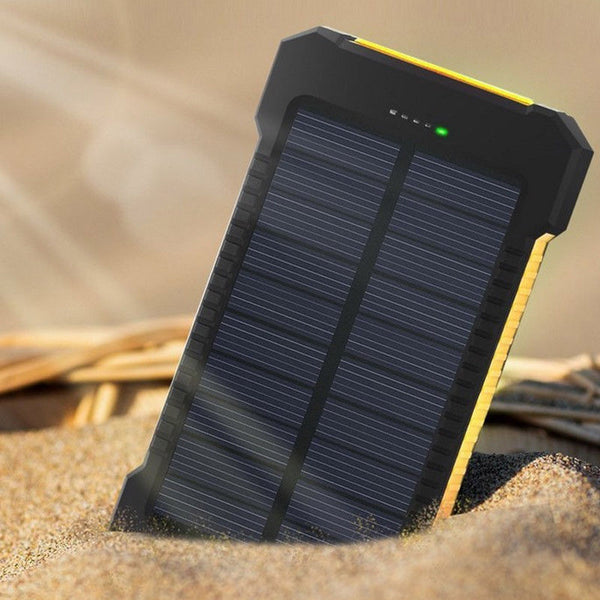 50000mAh Portable Solar Panel Dual USB External Battery Power Bank Pack Charger