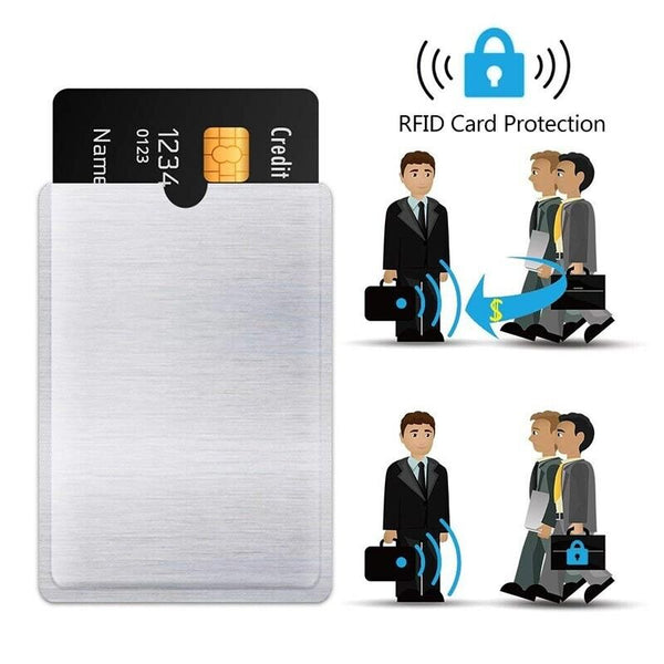 10 x RFID Blocking Sleeve Credit Card ID Anti Scan Protector Case - Lets Party
