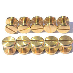 20x Belt Screw Leather Craft Chicago Nail Brass Rivets Stud Head Wallet Round AU