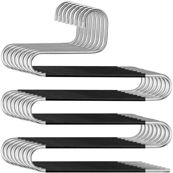 2/4pcs 5 Layer Clothes Hanger Pants Ties Space Saving Organizer Scarf Coat Rack