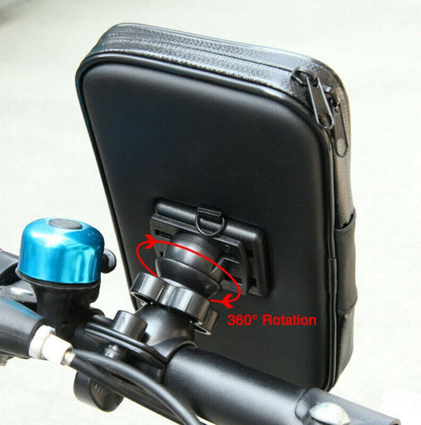 Waterproof Bicycle Bike Motorcycle Handlebar Mount Holder Case For Mobile Phone