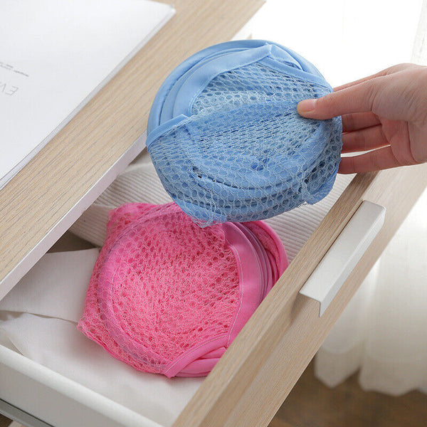4Pcs Laundry Basket Bin Storage Washing Bag Mesh Collapsible Foldable Hamper AU