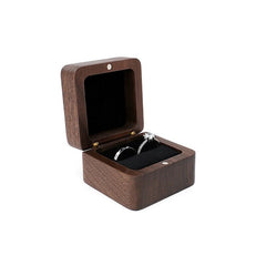 Ring Storage Box Wooden Box Jewelry Display Proposal Engagement Wedding Ceremony