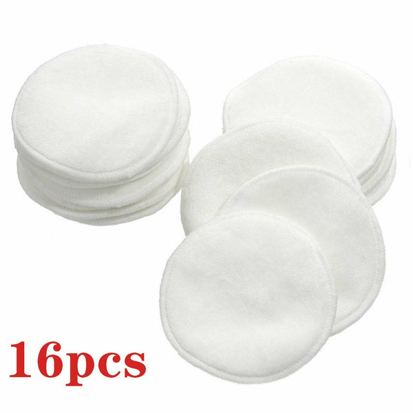 UP 20Pcs Reusable Makeup Remover Pads Bamboo Fiber Organic Cotton Pads Face Eyes