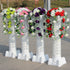 4X Decorative Roman Column Pillars Pedestal + 4x Flower Pots Wedding Party Decor