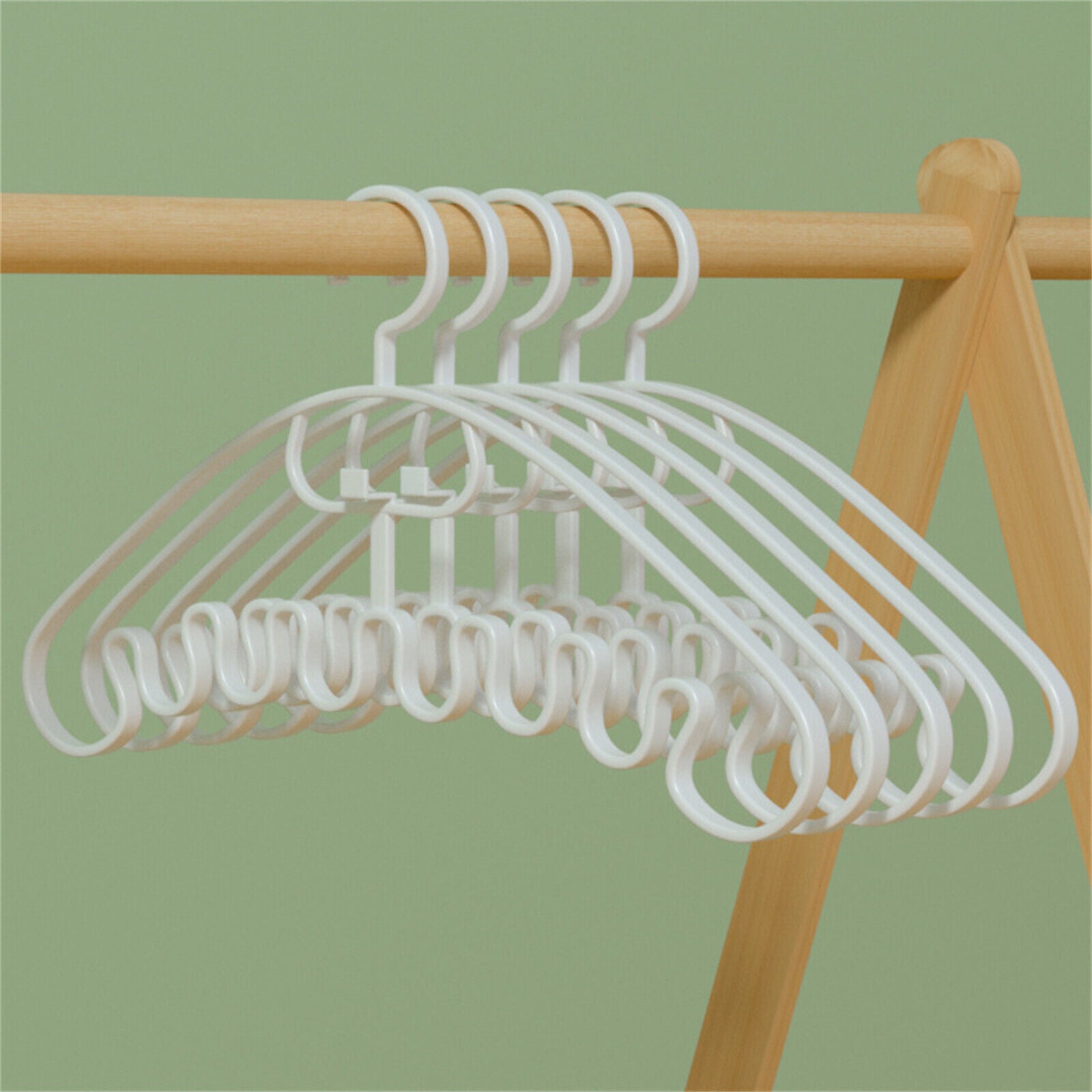 Wave Clothes Rack Wave Pattern Stackable Hanger Space Saving Clothes Hanger Closet Organ