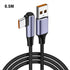 90 Degree Data Line Right Angle PD 100W Fast Charging USB to USB Type C Cable