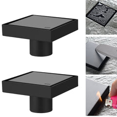 1/2/5PCS 10cm Tile Insert Square Smart Floor Grate Waste Drain Shower Bathroom