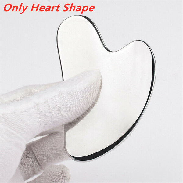 Stainless Steel Gua Sha Massage Tool Facial Scraper Eye Roller Shaping Massager