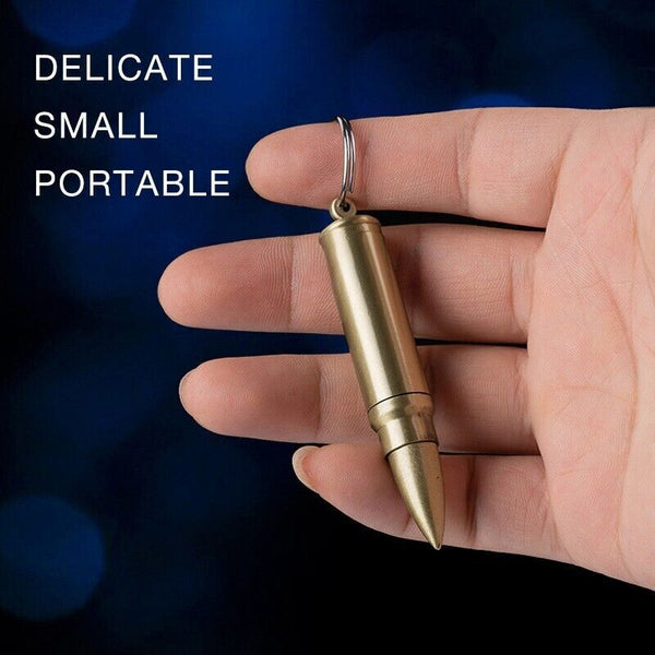 Waterproof Fire Starter Lighter Match Keychain Survival Camping Metal Bullet AU