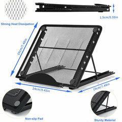 Portable Adjustable Aluminum Laptop Stand Foldable Desktop Notebook  Tripod Tray