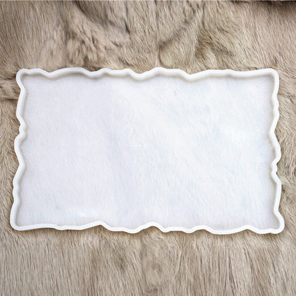 Large Safe Silicone Tray Artist Mold Irregular Coaster Resin DIY HOT Tray Mould