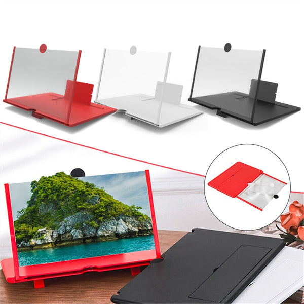 Mobile Phone Screen Magnifier Amplifier HD 3D Folding portable gift 10