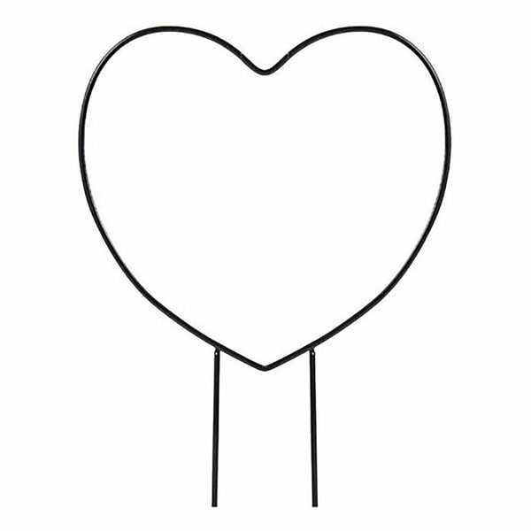2pcs Metal Garden Trellis Climbing Plants Flower Plant Holder Heart Round Shaped
