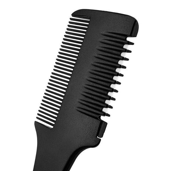 Professional Hairdressers Razor Comb Razor DIY Hair Cutting Thinning Trimmer AU