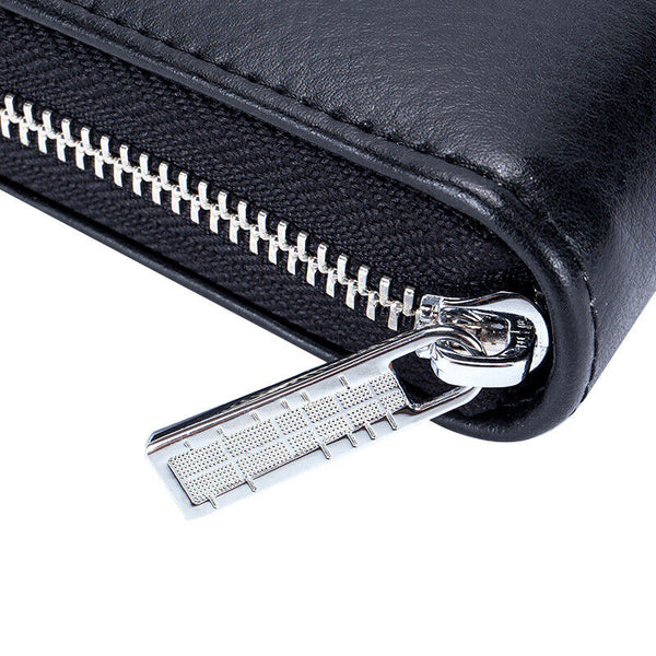 Rfid Leather Antimagnetic Wallet Blocking 36 Slot Credit Card for Women Men Long