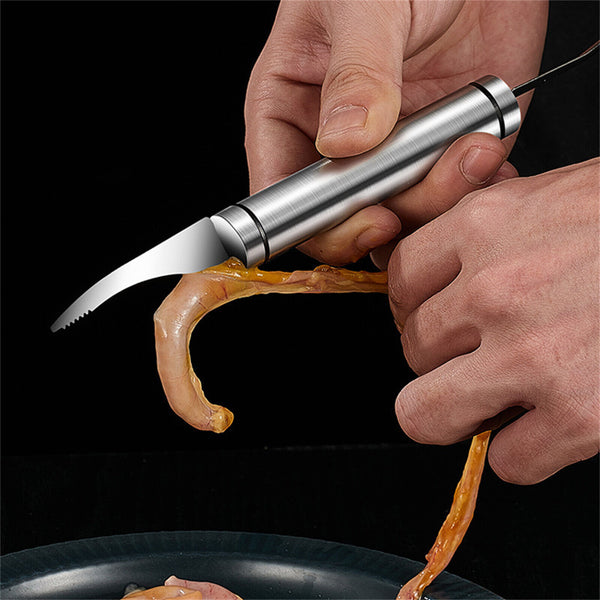 1/2X Shrimp Line Scale Multifunctional 5in1 Fish Maw Peeler Prawn Knife Kitchen