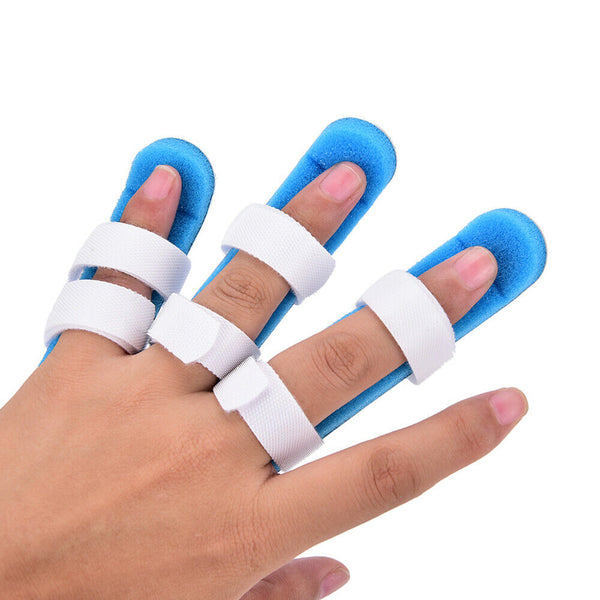 Finger Splint Pain Relief Trigger Brace Mallet Finger Jammed Support 3 Size SML - Lets Party